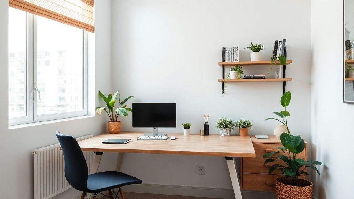 Criando um Espaço de Trabalho Funcional em um Apartamento Pequeno